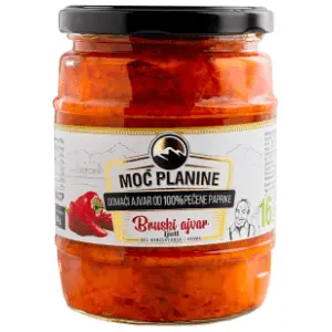 Ajvar MOĆ PLANINE domaći ljuti 580g slide slika