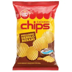 CHIPS WAY čips pekarski 150g slide slika