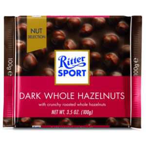 Čokolada RITTER SPORT dark whole hazelnuts 100g slide slika
