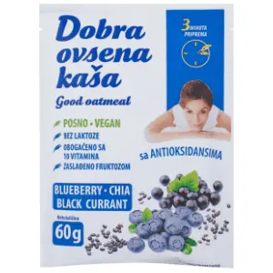 DOBRA ovsena kaša borovnica čia crna ribizla 60g slide slika