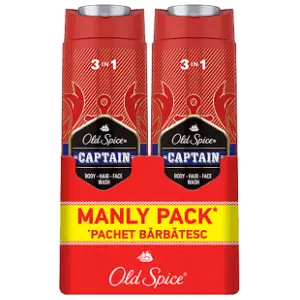 Gel za tuširanje OLD SPICE Captain 2x400ml slide slika