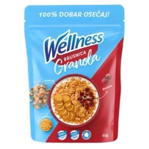 WELLNESS granola brusnica 60g