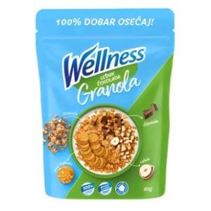 WELLNESS granola lešnik čokolada 330g