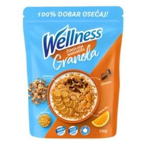 WELLNESS granola narandža čokolada 60g slide slika