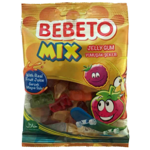 Gumene bombone BEBETO mix 80g slide slika