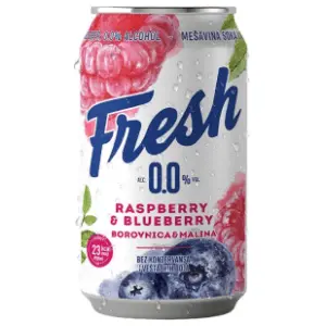 JELEN Fresh malina borovnica 0% 0,33l slide slika