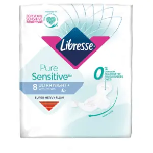 LIBRESSE pure sensitive ultra night higijenski ulošci 8kom slide slika