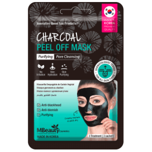 Maska za lice MBEAUTY peel off mask charcoal 3kom