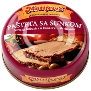 MATIJEVIĆ pašteta sa šunkom 90g slide slika