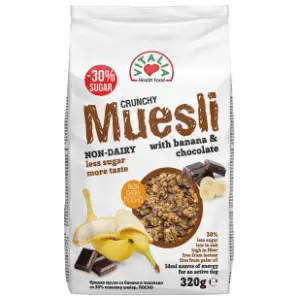 VITALIA musli crunchy banana čokolada 320g slide slika