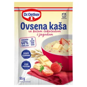 DR.OETKER ovsena kaša jagoda bela čokolada 55g slide slika