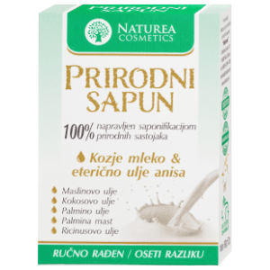 NATUREA COSMETICS kozje mleko prirodni sapun 80g slide slika