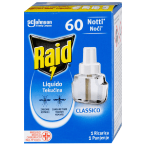 RAID tečnost za aparat protiv komaraca 60 noći 42ml