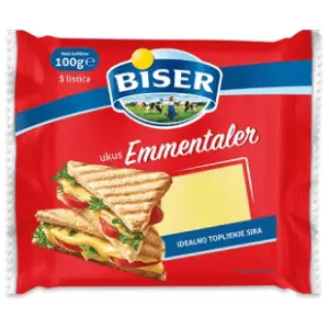 Topljeni sir BISER emmentaler 100g slide slika