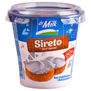 DR.MILK sirni namaz Sireto natur 60%mm 150g slide slika