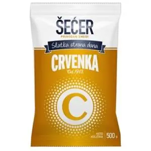 Smeđi šećer CRVENKA 500g slide slika