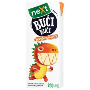 Voćni sok NEXT Bući bući breskva 200ml slide slika