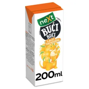 Voćni sok NEXT Bući bući narandža 200ml slide slika