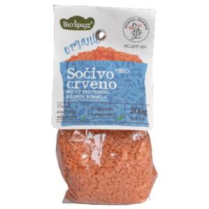 BIO ŠPAJZ organsko crveno sočivo 200g slide slika