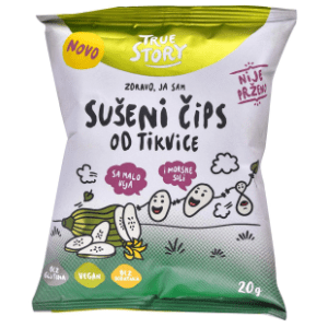 Čips TRUE STORY sušena tikvica 20g slide slika