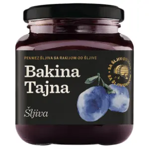 BAKINA TAJNA džem šljiva sa dodatkom rakije 240g slide slika