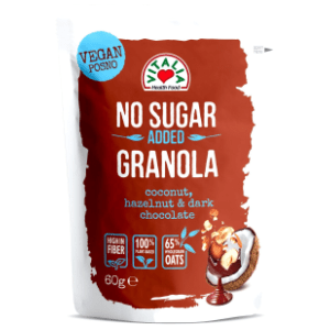 VITALIA granola crna čokolada kokos lešnik 60g slide slika