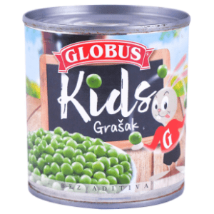 Grašak GLOBUS ekstra fini kids 200g slide slika