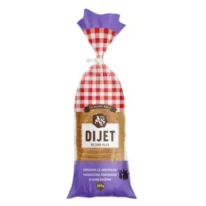 Hleb dijet rezani AS Vitas 400g slide slika