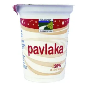 Kisela pavlaka 20%mm MLEKARA PANČEVO 400g slide slika