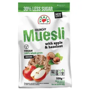 VITALIA crunchy musli lešnik jabuka 320g slide slika