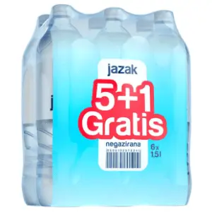 Negazirana voda JAZAK 1,5l 5+1 gratis slide slika