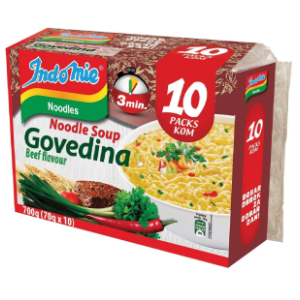 Nudle INDOMIE govetina 10x70g slide slika