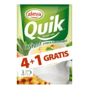 Instant supa QUIK Aleva pileća krem 17g 4+1 gratis slide slika