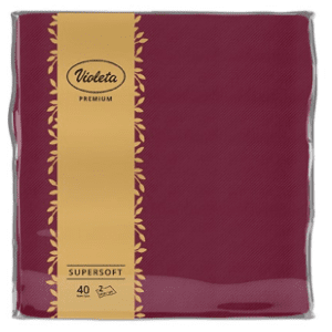 Salvete VIOLETA Premium bordo 2sloja 40kom slide slika