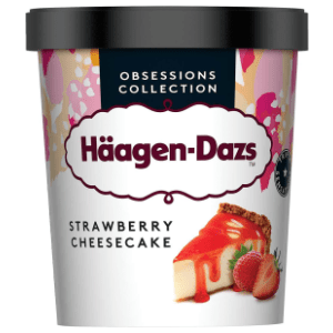 Sladoled HAAGEN DAZS strawberry cheesecake 460ml slide slika