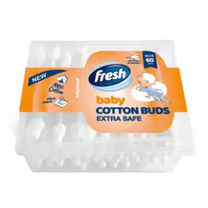 Štapići za uši FRESH baby cotton buds 60kom slide slika