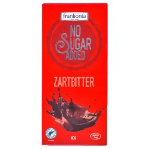 Tamna čokolada bez šećera FRANKONIA 80g slide slika