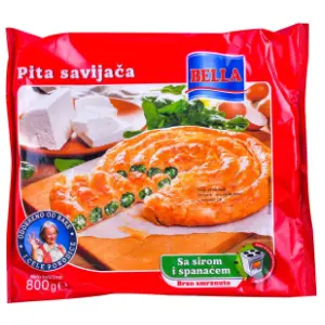 BELLA pita savijača sir spanać 800g slide slika