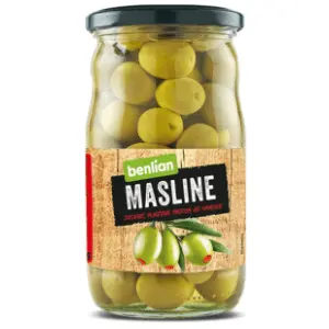 BENLIAN zelene masline sa paprikom 700g slide slika