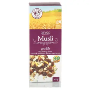 Organski musli grožđe bez dodatog šećera BIO ŠPAJZ 400g slide slika
