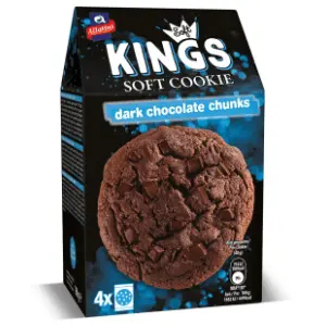 Biskvit KINGS soft cookie crna čokolada 160g slide slika