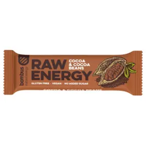 BOMBUS raw energy bar kakao i kakao zrna 50g slide slika