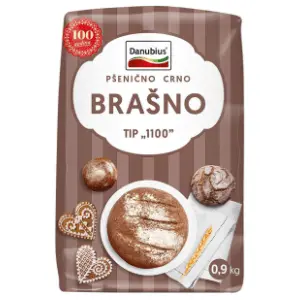 Brašno DANUBIUS crno T-1100 900g slide slika