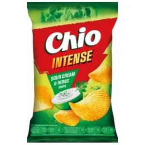 CHIO čips intense sour cream & herbs 120g slide slika
