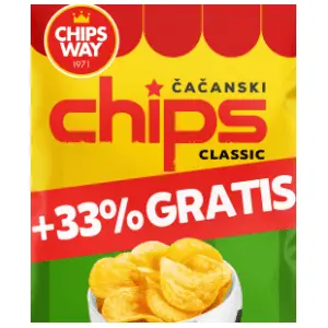 CHIPS WAY classic 150g + 33% gratis slide slika