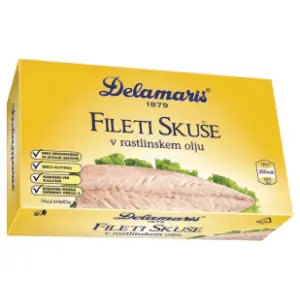 DELAMARIS fileti skuše u ulju 125g slide slika