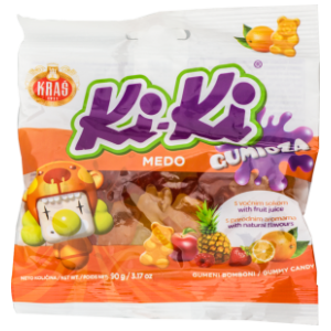 Gumene bombone KRAŠ Kiki meda 90g slide slika