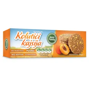 Keks SWEET FAMILY kolutići kajsija 200g slide slika