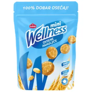 Keks WELLNESS mini ovsene pahuljice 70g slide slika