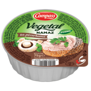 Namaz COMPASS Vegetal sa pečurkama 75g slide slika